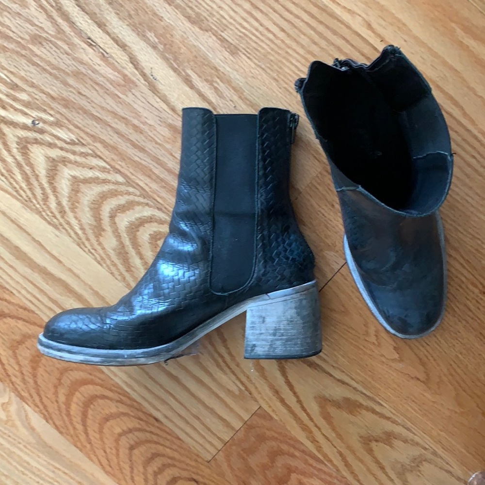 Free people stacked heel boot